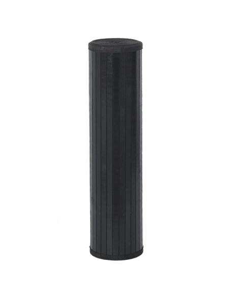 Tappeto Rettangolare Nero 60x200 cm in Bambù
