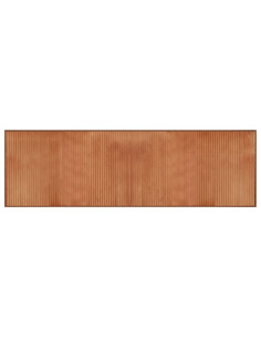 Tappeto Rettangolare Marrone 60x200 cm in Bambù