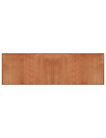 Tappeto Rettangolare Marrone 60x200 cm in Bambù