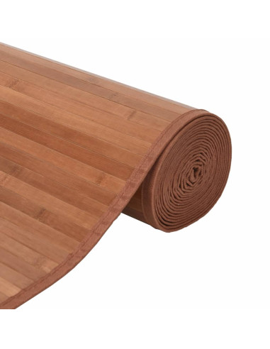 Tappeto Rettangolare Marrone 60x200 cm in Bambù