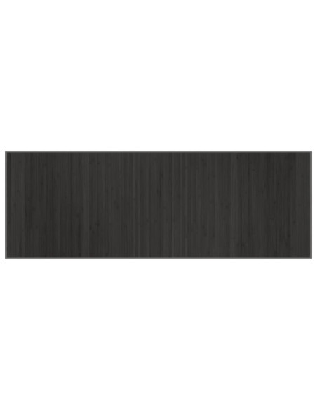 Tappeto Rettangolare Grigio 70x200 cm in Bambù