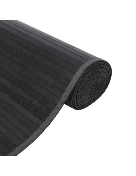 Tappeto Rettangolare Grigio 70x200 cm in Bambù