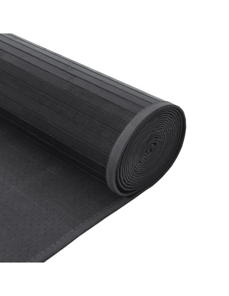 Tappeto Rettangolare Grigio 70x200 cm in Bambù