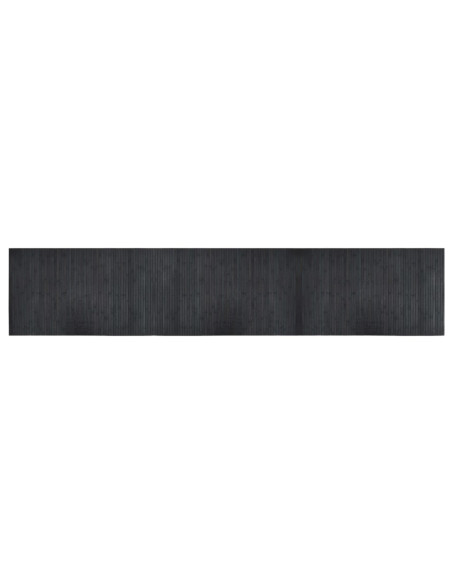 Tappeto Rettangolare Grigio 60x300 cm in Bambù