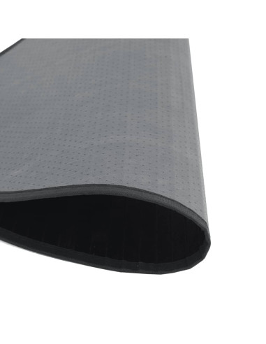 Tappeto Rotondo Nero 100 cm in Bambù