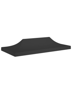 Tetto per Tendone per Feste 6x3 m Nero 270 g/m²