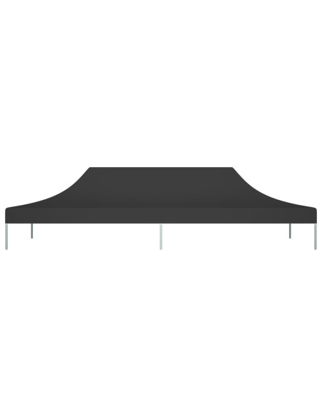 Tetto per Tendone per Feste 6x3 m Nero 270 g/m²