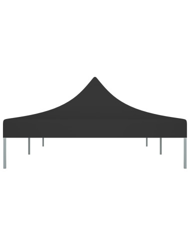 Tetto per Tendone per Feste 6x3 m Nero 270 g/m²