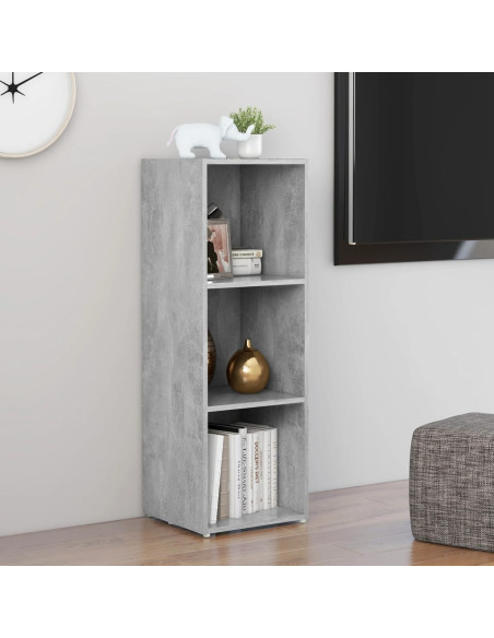 Mobile Porta TV Grigio Cemento 107x35x37 cm Legno Multistrato