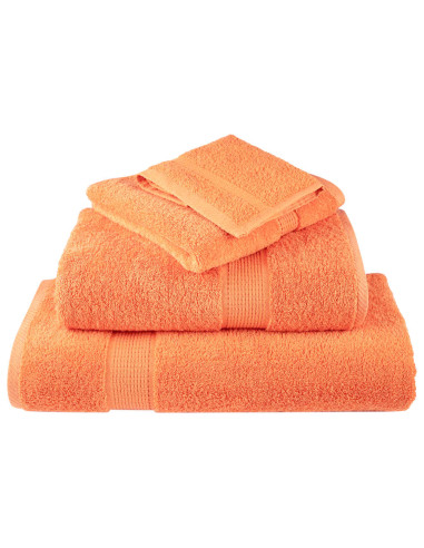 Asciugamani 4 pz Arancioni 50x100 cm 600 g/m² 100% Cotone