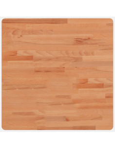 Piano per Tavolo 60x60x1,5 cm Quadrato Legno Massello di Faggio