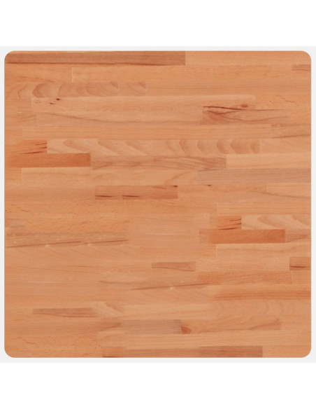 Piano per Tavolo 60x60x1,5 cm Quadrato Legno Massello di Faggio