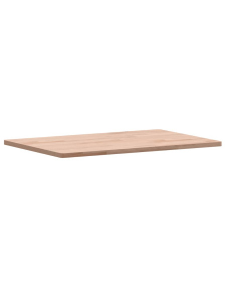 Piano Tavolo 60x40x1,5cm Rettangolare Legno Massello Faggio