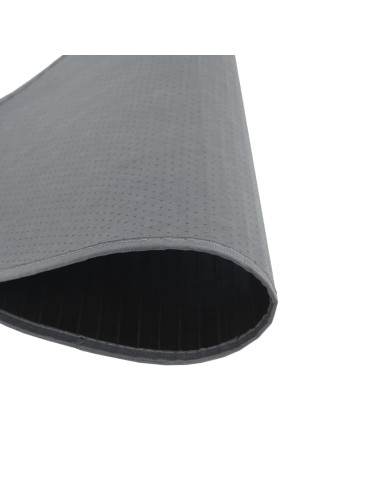 Tappeto Rotondo Grigio 60 cm in Bambù