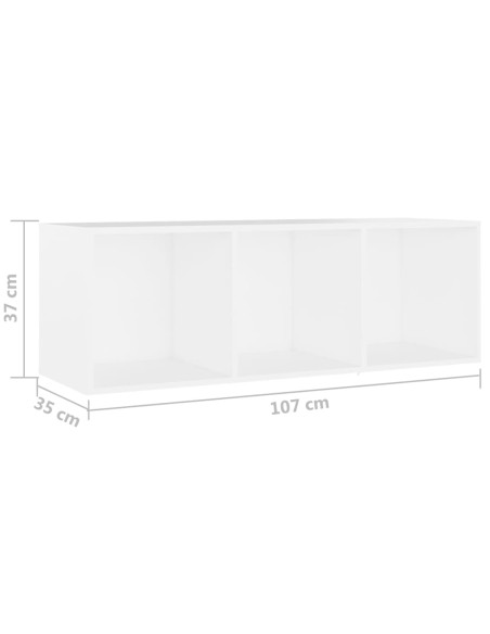 Set Mobili Porta TV 3 pz Bianco in Legno Multistrato