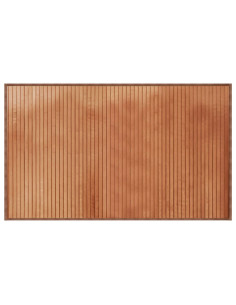 Tappeto Rettangolare Marrone 60x100 cm in Bambù