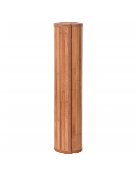 Tappeto Rettangolare Marrone 60x100 cm in Bambù