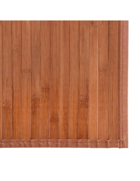 Tappeto Rettangolare Marrone 60x100 cm in Bambù