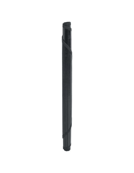 Tappeto Rotondo Nero 60 cm in Bambù