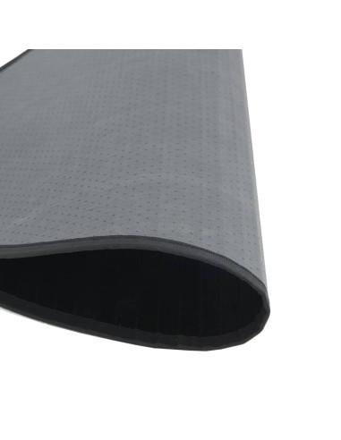 Tappeto Rotondo Nero 60 cm in Bambù