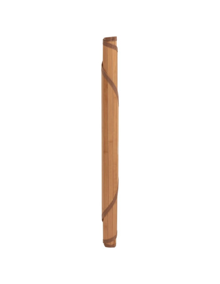 Tappeto Rotondo Naturale 80 cm in Bambù