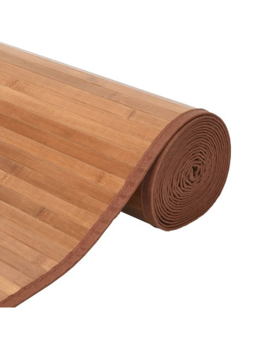 Tappeto Rettangolare Naturale 60x100 cm in Bambù
