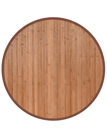Tappeto Rotondo Naturale 60 cm in Bambù