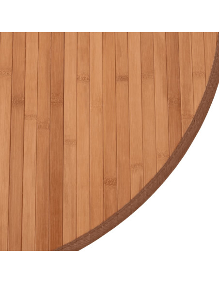 Tappeto Rotondo Naturale 60 cm in Bambù