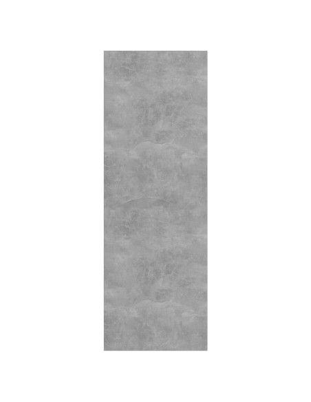 Mobile TV a Parete Grigio Cemento 37x37x107cm Legno Multistrato