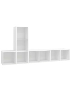 Set Mobile TV 3 pz Bianco in Truciolato