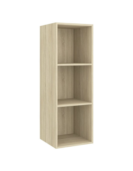 Set Porta TV 3 pz Rovere Sonoma in Truciolato