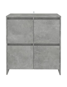 Credenza Grigio Cemento 70x41x75 cm in Truciolato 2