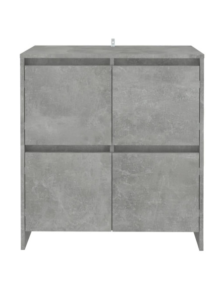 Credenza Grigio Cemento 70x41x75 cm in Truciolato
