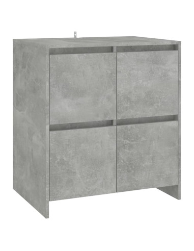 Credenze 2 pz Grigio Cemento in Legno Multistrato