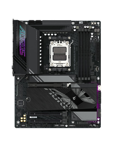 GIGABYTE X870E AORUS ELITE WIFI7 Scheda Madre - Supporta CPU AMD Ryzen 9000, 16+2+2 fasi VRM digitali, fino a 8000Hz DDR5 (OC), 