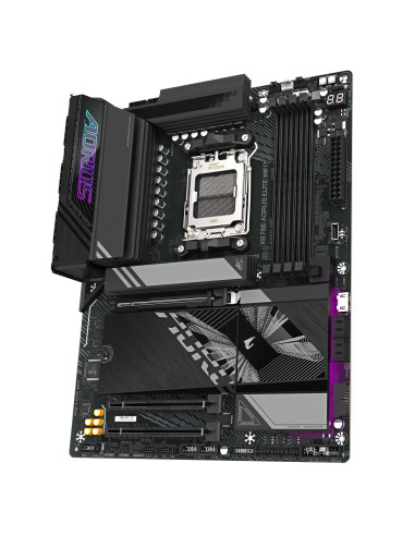 GIGABYTE X870E AORUS ELITE WIFI7 Scheda Madre - Supporta CPU AMD Ryzen 9000, 16+2+2 fasi VRM digitali, fino a 8000Hz DDR5 (OC), 