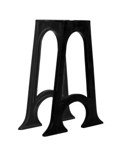 Gambe per Tavolo da Pranzo 2pz Base ad Arco Forma di A in Ghisa