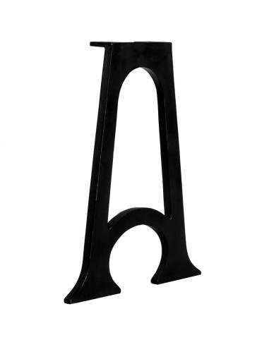 Gambe per Tavolo da Pranzo 2pz Base ad Arco Forma di A in Ghisa