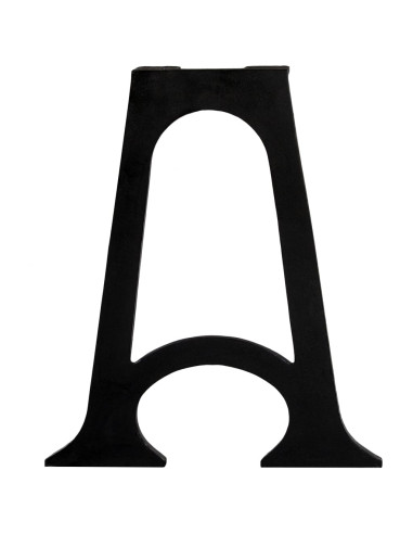 Gambe per Tavolo da Pranzo 2pz Base ad Arco Forma di A in Ghisa
