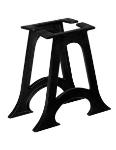 Gambe per Tavolino da Caffè 2 pz Base ad Arco Forma di A Ghisa