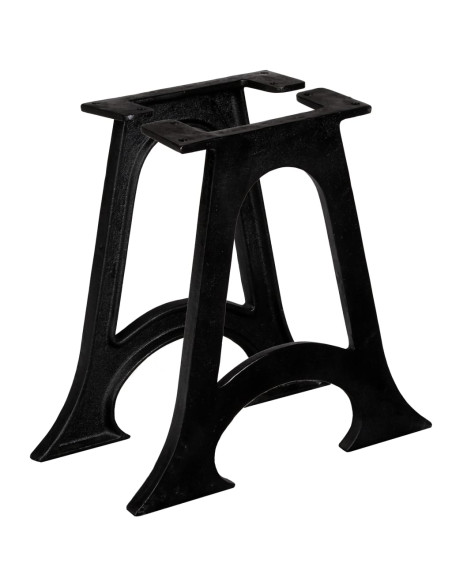 Gambe per Tavolino da Caffè 2 pz Base ad Arco Forma di A Ghisa