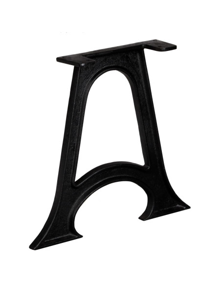 Gambe per Tavolino da Caffè 2 pz Base ad Arco Forma di A Ghisa