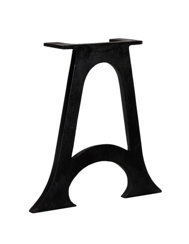 Gambe per Tavolino da Caffè 2 pz Base ad Arco Forma di A Ghisa