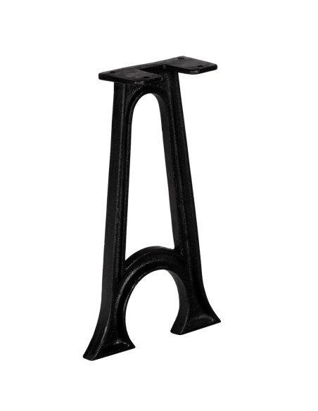 Gambe per Panca 2 pz con Base ad Arco a Forma di A in Ghisa