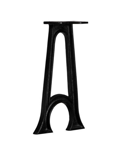 Gambe per Panca 2 pz con Base ad Arco a Forma di A in Ghisa