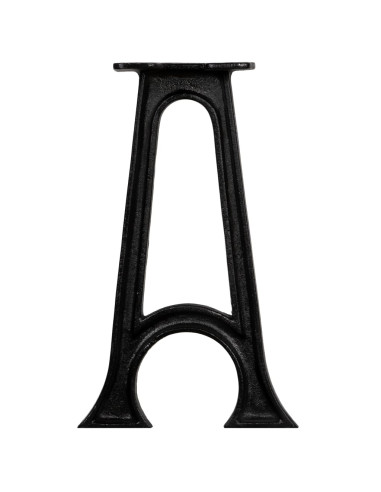 Gambe per Panca 2 pz con Base ad Arco a Forma di A in Ghisa