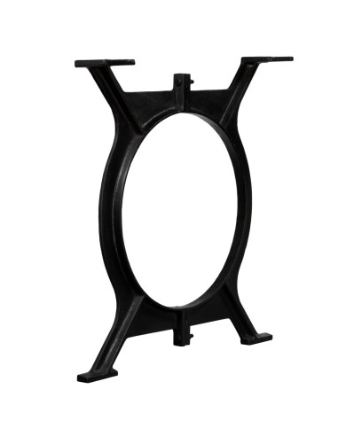 Gambe per Tavolo da Pranzo 2 pz a Forma di O in Ghisa
