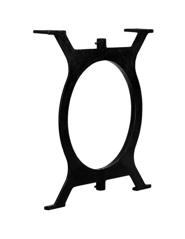 Gambe per Tavolo da Pranzo 2 pz a Forma di O in Ghisa