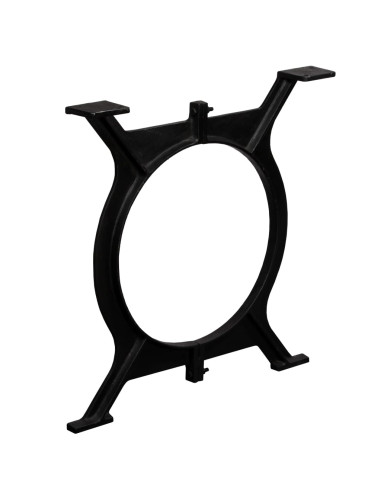 Gambe per Tavolo da Pranzo 2 pz a Forma di O in Ghisa