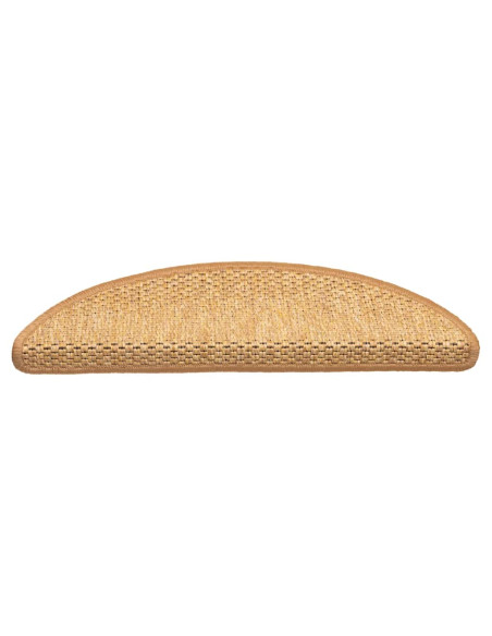 Tappeti Autoadesivi Scale Aspetto Sisal 30 pz 56x17x3 cm Sisal